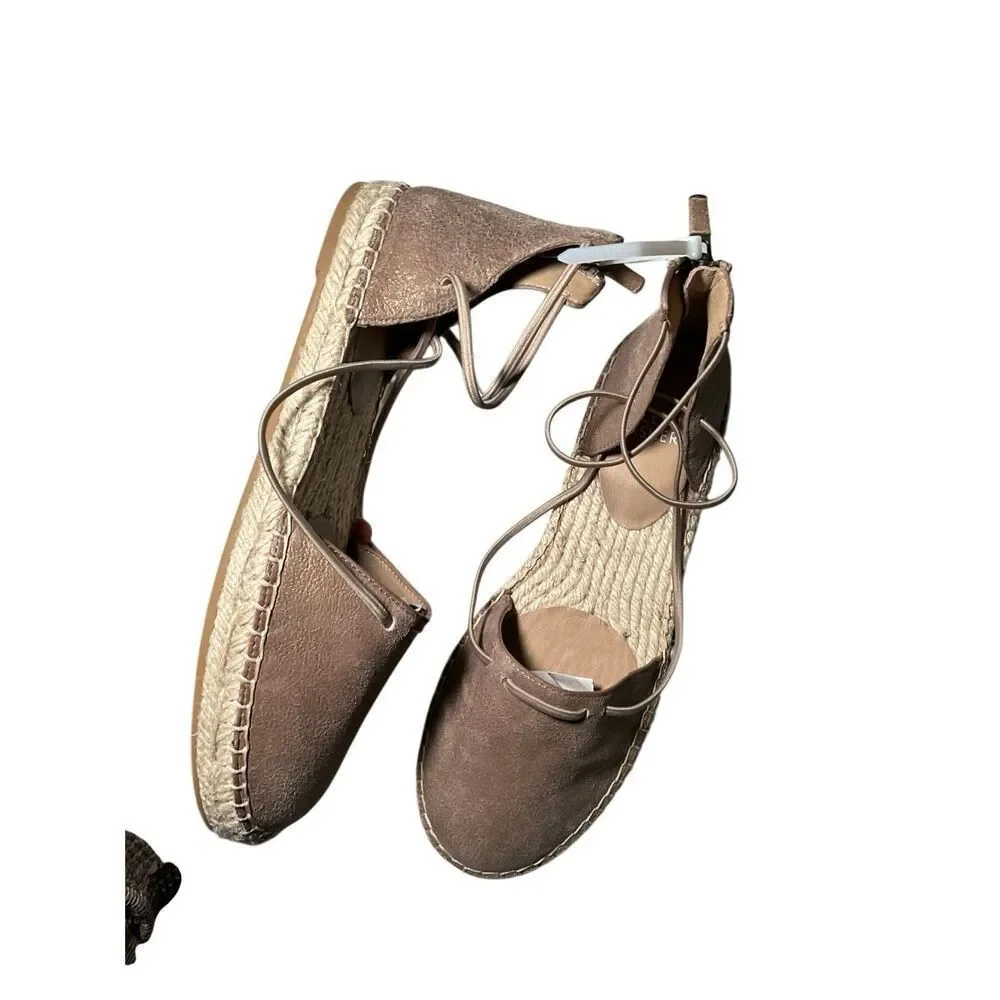 Eileen Fisher | Lace Leather Espadrille